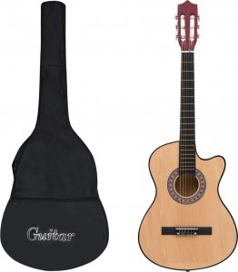 vidaXL 12-cz. zestaw z gitarą akustyczną z wycięciem, 6 strun, 38 2