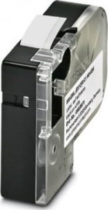 Phoenix Contact Etykieta termiczna ciągła w kasecie biała z czarnym nadrukiem 12mm MM-EML (EX12)R C1 WH/BK do drukarki THERMOFOX 0803971 1