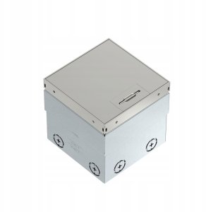 Bettermann Puszka podłogowa kompletna 2x gniazda M45 VDE NF 16A UDHOME2 GVN wypełniona pokrywa 7368332 2