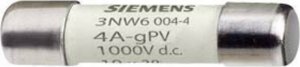 Siemens Bezpiecznik cylindryczny 10x38 mm 20A GPV Un DC 1000V 3NW6007-4 1