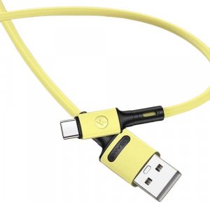 Kabel USB Usams USB-A - USB-C 1 m Żółty (69876-uniw) 1