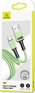 Kabel USB Usams USB-A - USB-C 1 m Zielony (69875-uniw) 2