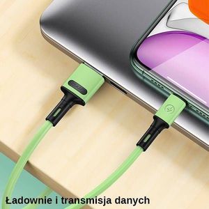 Kabel USB Usams USB-A - USB-C 1 m Zielony (69875-uniw) 5
