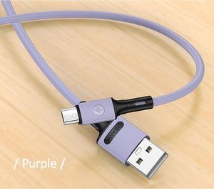 Kabel USB Usams USB-A - microUSB 1 m Fioletowy (69870-uniw) 3