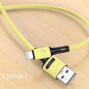 Kabel USB Usams USB-A - Lightning 1 m Żółty (69868-uniw) 3
