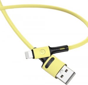Kabel USB Usams USB-A - Lightning 1 m Żółty (69868-uniw) 1