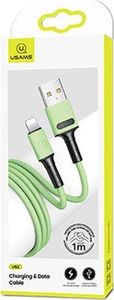 Kabel USB Usams USB-A - Lightning 1 m Zielony (69867-uniw) 2
