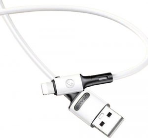 Kabel USB Usams USB-A - Lightning 1 m Biały (69865-uniw) 1