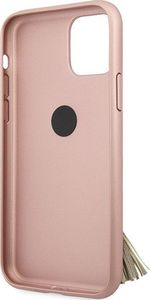 Guess Guess GUHCN58RSSARG iPhone 11 Pro różowy/pink hard case Saffiano with ring stand 4