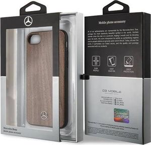 Mercedes Mercedes MEHCI8VWOLB iPhone 7/8/SE 2020 hard case brązowy/brown Wood Line Walnut 7