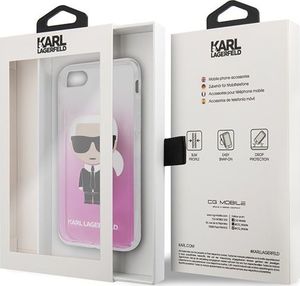 Karl Lagerfeld KARL LAGERFELD HARD CASE  KLHCI8TRDFKPI IPHONE 7/ 8/ SE 2020PINK GRADIENT ICONIC KARL standard 7
