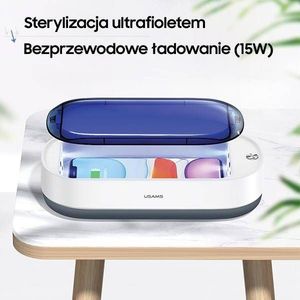 Usams Sterylizator UV-C do drobnych przedmiotów z ładowarką indukcyjną ZB151XDH01 (US-ZB151) 2