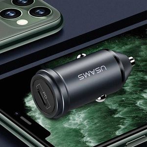 Ładowarka Usams USAMS Ład. sam. USB-C C14 18W 5V-3A (only head) PD3.0 Fast Charge szary/grey CC95GC02 (US-CC095) 2