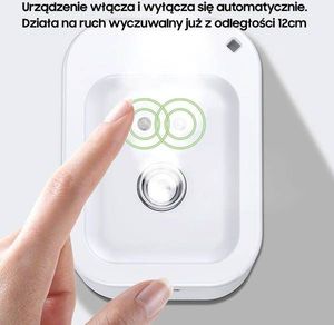 Usams Automatyczny dozownik płynu do dezynfekcji Mini Sprayer czarny ZB155XSJ01 (US-ZB155) 4