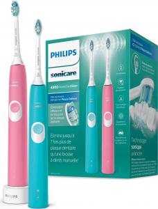 Szczoteczka Philips Szczoteczka soniczna Sonicare ProtectiveClean 4300 HX6802/35 2 szt. Blue/Pink 7