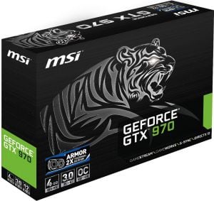 Karta graficzna MSI GeForce GTX 970 OC 4GB GDDR5 (256 bit) 2x DVI, HDMI, DP (GTX 970 4GD5T OC) 1