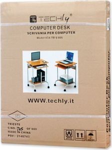 Techly Biurko mobline z szufladą białe (105926) 4