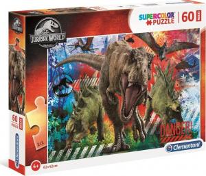Clementoni Puzzle 60 elementów Maxi Jurassic World (26456) 1