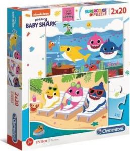 Clementoni Puzzle 2x20 elementów Baby Shark (24777) 1