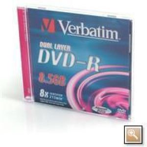 Verbatim DVD-R DL/1/Box 8.5GB 8x 1