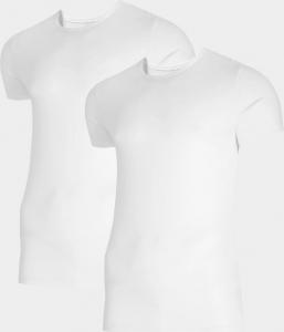 4f Koszulka męska NOSH4-TSM011 biała+biała r. L 1