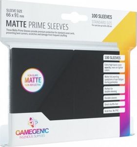 Gamegenic Gamegenic: Matte Prime CCG Sleeves (66x91 mm) - Black, 100 sztuk 1