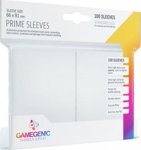 Gamegenic Gamegenic: Prime CCG Sleeves (66x91 mm) - White, 100 sztuk 1