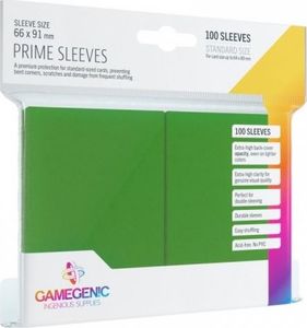 Gamegenic Gamegenic: Prime CCG Sleeves (66x91 mm) - Green, 100 sztuk 1