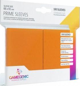 Gamegenic Gamegenic: Prime CCG Sleeves (66x91 mm) - Orange, 100 sztuk 1