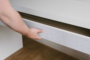 Gekkofix Folia PCV Okleina Meblowa Samoprzylepna PŁÓTNO SZARE 45x50 W155 4