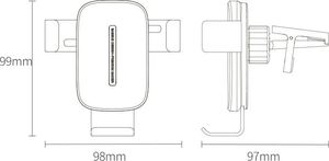 Baseus Uchwyt grawitacyjny do samochodu Explore Qi WXYL-K02 18