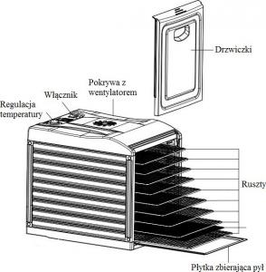 Suszarka Zyle ZY339FD 3