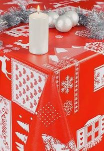 Ergis Cerata Świąteczna Święta Obrus Stół Czerwono-Biały 140x10 CA401 1