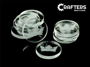 Crafters Crafters: Znaczniki akrylowe - Transparentne - Korona (10) 1
