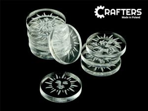 Crafters Crafters: Znaczniki akrylowe - Transparentne - Słońce (10) 1