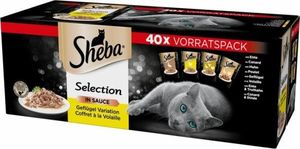 Sheba Karma Sheba Selection in Sauce Drobiowe Smaki (3,4 kg ) 1