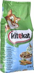 Kitekat Kitekat sucha karma dla kotów ryba z warzywami 12kg 1
