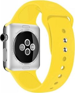 Crong Crong Liquid Band - Pasek do Apple Watch 42/44 mm (żółty) 1