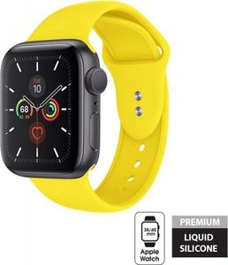 Crong Crong Liquid Band - Pasek do Apple Watch 38/40 mm (żółty) 1