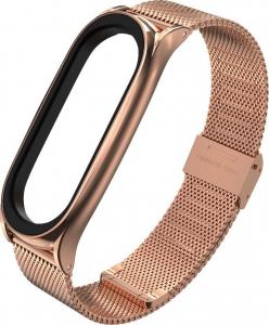 Tech-Protect Bransoleta MilaneseBand dla Xiaomi Mi Band 5 różowe złoto 2