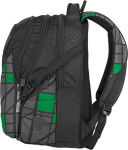 BAGMASTER Plecak Młodzieżowy trzykomorowy Bag 8 H czarny 2