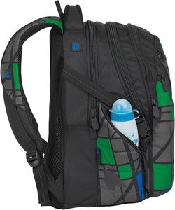 BAGMASTER Plecak Młodzieżowy trzykomorowy Bag 8 H czarny 3