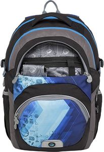 BAGMASTER Plecak Szkolny dwukomorowy Theory 9 D niebieski 5