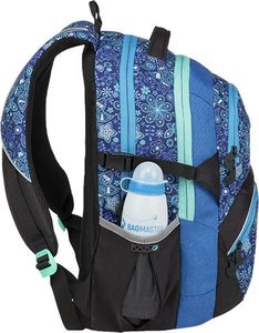 BAGMASTER Plecak Szkolny dwukomorowy Theory 9 C niebieski 4