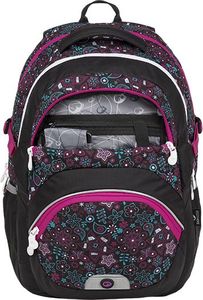 BAGMASTER Plecak Szkolny dwukomorowy Theory 9 B czarny 5