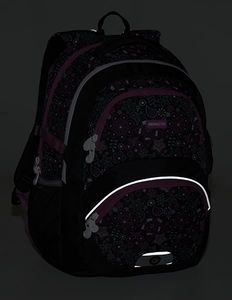 BAGMASTER Plecak Szkolny dwukomorowy Theory 9 B czarny 8