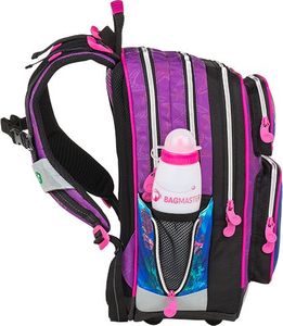 BAGMASTER Plecak szkolny Galaxy 9 C fioletowy 4