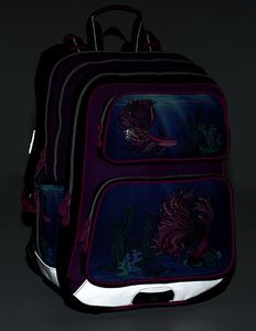 BAGMASTER Plecak szkolny Galaxy 9 C fioletowy 8