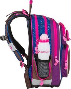 BAGMASTER Plecak szkolny Galaxy 9 B niebieski 4