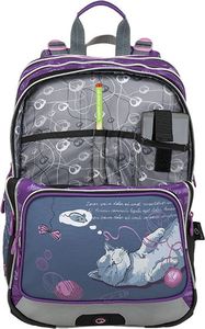 BAGMASTER Plecak szkolny Galaxy 9 A fioletowy 5